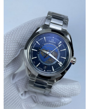 (준비완료/특급배송)NO.2870/VS공장 오메가 아쿠아테라 월드타이머 블루다이얼 브슬