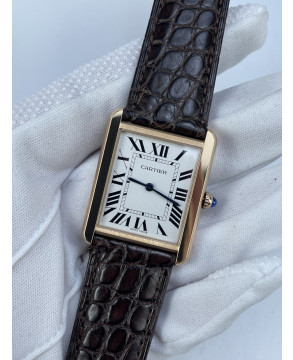 (준비완료/특급배송)NO.2938/K11공장 까르띠에 탱크솔로 27MM 가죽 로즈골드